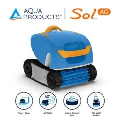 Aqua Products - Sol Robotic Above Ground Pool Cleaner -Pure Pools Store Sol Robotic Above Ground Pool Cleaner 10