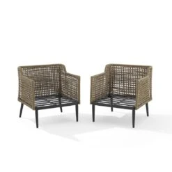 Crosley - Southwick 2-Piece Outdoor Wicker Armchair Set -Pure Pools Store Southwick 2 Piece Outdoor Wicker Armchair Set 12