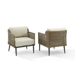 Crosley - Southwick 2-Piece Outdoor Wicker Armchair Set -Pure Pools Store Southwick 2 Piece Outdoor Wicker Armchair Set 9