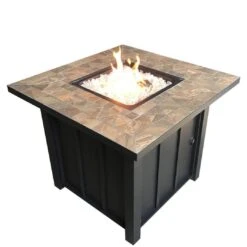 AZ Patio Heaters - Square Tile Propane Fire Pit, 40K BTU -Pure Pools Store Square Tile Propane Fire Pit 40K BTU 3