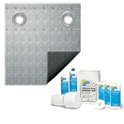 Super Polar Plus 16-Year 28' Round Winter Pool Cover With Pool Closing Kit Up To 35,000 Gallons Bundle