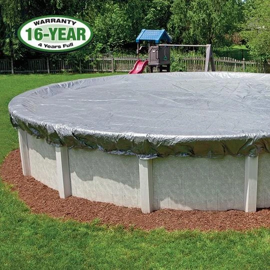 Super Polar Plus 33' Round Winter Pool Cover With 55 Cover Clips 1 Super Polar Plus 33' Round Winter Pool Cover With 55 Cover Clips