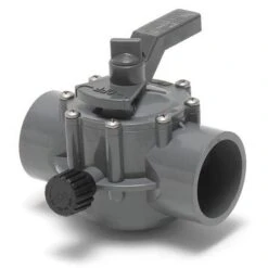 Jandy - Gray Two Port Valve 1 1/2in.-2in. Positive Seal -Pure Pools Store Two Way Standard Grey Valves 2