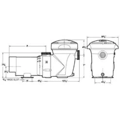 Hayward - W3SP1592 PowerFlo Matrix 1 HP Above Ground Pool Pump, 115V -Pure Pools Store W3SP1592 PowerFlo Matrix 1 HP Above Ground Pool Pump 115V 4