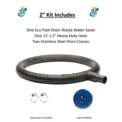 Eco Pool Drain - Waste Water Saver 2" Hose Kit -Pure Pools Store Waste Water Saver 2 Hose Kit 10