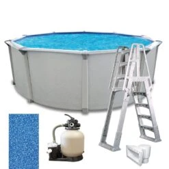 Weekender II Premium 18' X 52" Round Above Ground Pool Package -Pure Pools Store Weekender II Premium Above Ground Pool Package 20
